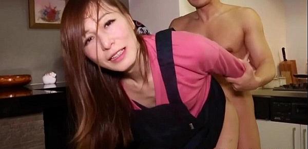  Kinky housewife jap tgirl gives sloppy bj
